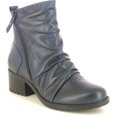 Creator Sister Ruched Navy Leather Womens ankle boots IB24595-71 in a Plain Leather in Size 41 Creator Sister Ruched Navy Leather Womens ankle boots IB24595-71 in a Plain Leather in Size 41