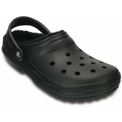 Crocs Classic Lined Black Womens shoes 203591-060 in a Plain Man-made in Size 7 Crocs Classic Lined Black Womens shoes 203591-060 in a Plain Man-made in Size 7