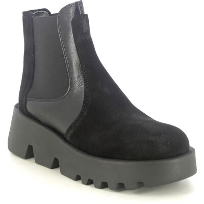 Fly London Zin Zeppelin Black Womens Wedge Boots P145314-000 in a Plain Suede Leather in Size 38 Fly London Zin Zeppelin Black Womens Wedge Boots P145314-000 in a Plain Suede Leather in Size 38