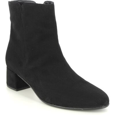 Gabor Abbey Black Suede Womens Heeled Boots 35.680.17 in a Plain Suede Leather in Size 6 Gabor Abbey Black Suede Womens Heeled Boots 35.680.17 in a Plain Suede Leather in Size 6