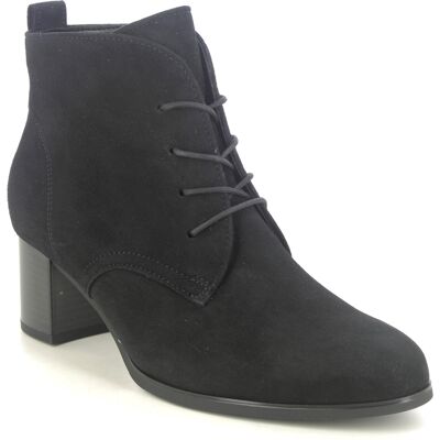 Gabor Burst Bonn Lace Black Suede Womens Heeled Boots 75.690.17 in a Plain Suede Leather in Size 6 Gabor Burst Bonn Lace Black Suede Womens Heeled Boots 75.690.17 in a Plain Suede Leather in Size 6