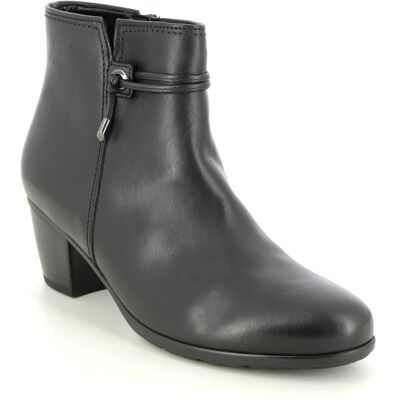 Gabor Ela Black leather Womens Heeled Boots 75.522.27 in a Plain Leather in Size 6 Gabor Ela Black leather Womens Heeled Boots 75.522.27 in a Plain Leather in Size 6