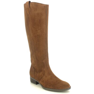 Gabor Gardden Cowboy Tan Suede Womens knee-high boots 75.901.18 in a Plain Suede Leather in Size 5.5 Gabor Gardden Cowboy Tan Suede Womens knee-high boots 75.901.18 in a Plain Suede Leather in Size 5.5