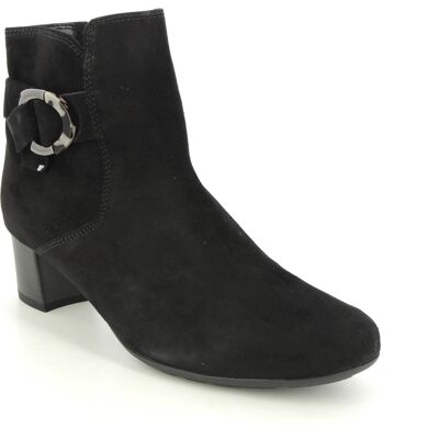 Gabor Hemp Black Suede Womens Heeled Boots 92.824.47 in a Plain Suede Leather in Size 4.5 Gabor Hemp Black Suede Womens Heeled Boots 92.824.47 in a Plain Suede Leather in Size 4.5