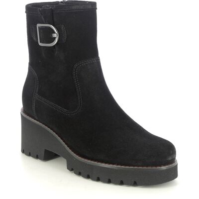 Gabor Jude Mia Black Suede Womens Wedge Boots 56.622.47 in a Plain Suede Leather in Size 6.5 Gabor Jude Mia Black Suede Womens Wedge Boots 56.622.47 in a Plain Suede Leather in Size 6.5