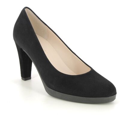 Gabor Katesbridge Black Suede Womens High Heels 31.290.17 in a Plain Suede Leather in Size 4 Gabor Katesbridge Black Suede Womens High Heels 31.290.17 in a Plain Suede Leather in Size 4