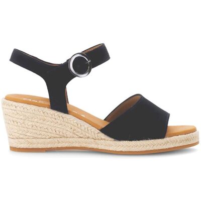 Gabor Monica Navy Womens Wedge Sandals 82.710.46 in a Plain Suede Leather in Size 5 Gabor Monica Navy Womens Wedge Sandals 82.710.46 in a Plain Suede Leather in Size 5