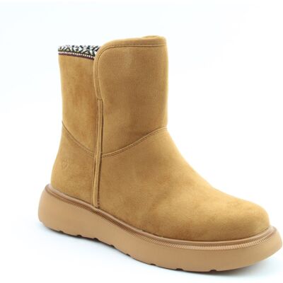 Heavenly Feet Karla Bootie Chestnut Brown Womens slippers AB0004490-20 in a Plain Textile in Size 8 Heavenly Feet Karla Bootie Chestnut Brown Womens slippers AB0004490-20 in a Plain Textile in Size 8