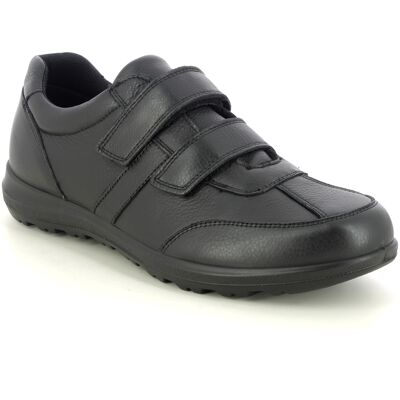 IMAC Banner Relay 2v Black leather Mens Riptape Shoes 1550-17060011 in a Plain Leather in Size 41 IMAC Banner Relay 2v Black leather Mens Riptape Shoes 1550-17060011 in a Plain Leather in Size 41