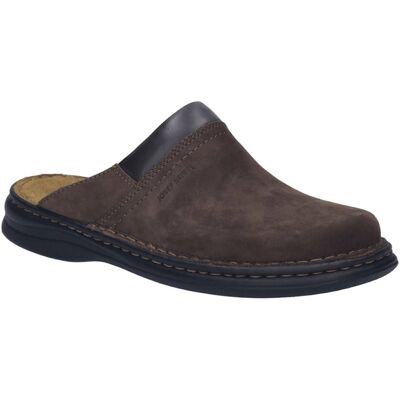 Josef Seibel Max Mule Brown nubuck Mens Mule Slippers 10663-11340 in a Plain Nubuck Leather in Size 47 Josef Seibel Max Mule Brown nubuck Mens Mule Slippers 10663-11340 in a Plain Nubuck Leather in Size 47