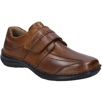 Josef Seibel New Anvers 02 Velcro Cognac leather Mens Riptape Shoes 44902-859370 in a Plain Leather in Size 44 Josef Seibel New Anvers 02 Velcro Cognac leather Mens Riptape Shoes 44902-859370 in a Plain Leather in Size 44