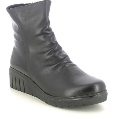 Lotus Adlee Ceraso Black leather Womens Wedge Boots in a Plain Leather in Size 38 Lotus Adlee Ceraso Black leather Womens Wedge Boots in a Plain Leather in Size 38