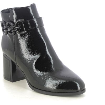Lotus Amarin Chain Black patent Womens Heeled Boots in a Plain Man-made in Size 7 Lotus Amarin Chain Black patent Womens Heeled Boots in a Plain Man-made in Size 7
