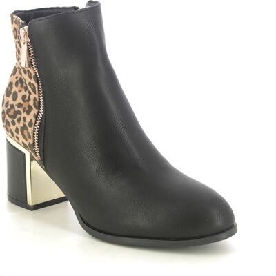 Lotus Athens Black Leopard Womens Heeled Boots in a Plain Man-made in Size 5 Lotus Athens Black Leopard Womens Heeled Boots in a Plain Man-made in Size 5