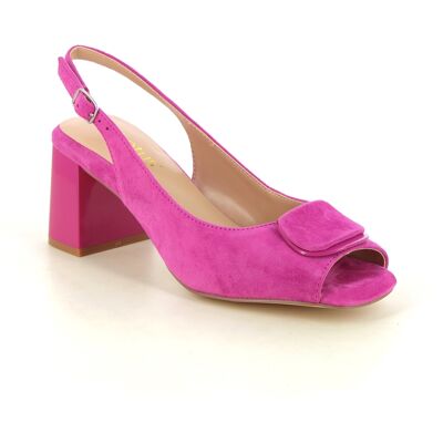 Lotus Josefa Peep Toe Fuchsia Suede Womens Slingback Shoes in a Plain Suede in Size 3 Lotus Josefa Peep Toe Fuchsia Suede Womens Slingback Shoes in a Plain Suede in Size 3