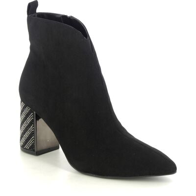 Lotus Lori Glitz Black Womens Heeled Boots in a Plain Textile in Size 5 Lotus Lori Glitz Black Womens Heeled Boots in a Plain Textile in Size 5