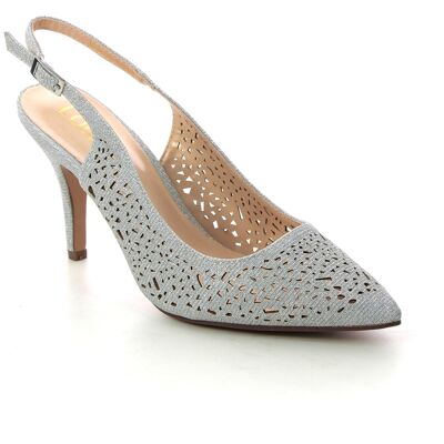 Lotus Lyla Silver Womens High Heels in a Plain Textile in Size 6 Lotus Lyla Silver Womens High Heels in a Plain Textile in Size 6