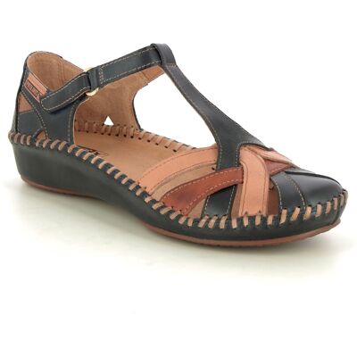 Pikolinos Vallarta Navy Tan Womens Closed Toe Sandals 6550732C5-323 in a Plain Leather in Size 38 Pikolinos Vallarta Navy Tan Womens Closed Toe Sandals 6550732C5-323 in a Plain Leather in Size 38