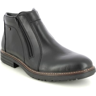 Rieker 33160-00 Black leather Mens Winter Boots in a Plain Leather in Size 44 Rieker 33160-00 Black leather Mens Winter Boots in a Plain Leather in Size 44