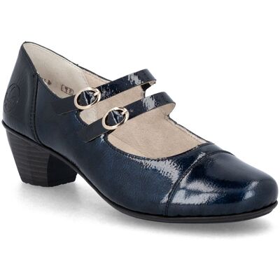 Rieker 41758-14 Navy patent Womens Mary Jane Shoes in a Plain Man-made in Size 40 Rieker 41758-14 Navy patent Womens Mary Jane Shoes in a Plain Man-made in Size 40