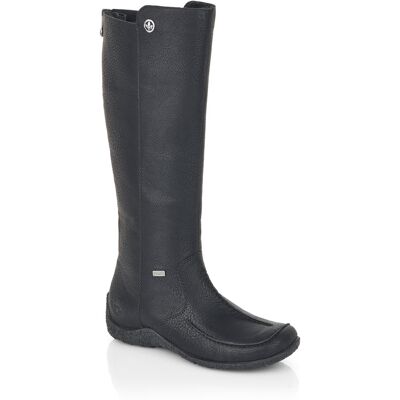 Rieker 79990-00 Black Womens knee-high boots in a Plain Man-made in Size 37 Rieker 79990-00 Black Womens knee-high boots in a Plain Man-made in Size 37
