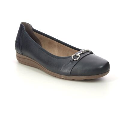 Rieker L9360-14 Navy Leather Womens pumps in a Plain Leather in Size 38 Rieker L9360-14 Navy Leather Womens pumps in a Plain Leather in Size 38