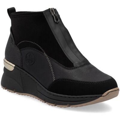Rieker N6361-00 Black Womens Hi Tops in a Plain Synthetic in Size 38 Rieker N6361-00 Black Womens Hi Tops in a Plain Synthetic in Size 38