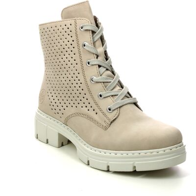 Rieker Y4540-62 Nude Womens Lace Up Boots in a Plain Man-made in Size 38 Rieker Y4540-62 Nude Womens Lace Up Boots in a Plain Man-made in Size 38