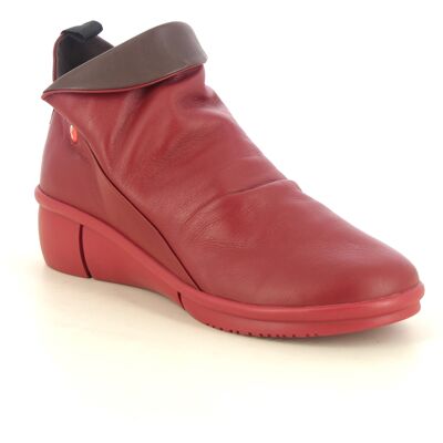Softinos Rarah Roxy Red leather Womens Wedge Boots P900808-001 in a Plain Leather in Size 39 Softinos Rarah Roxy Red leather Womens Wedge Boots P900808-001 in a Plain Leather in Size 39