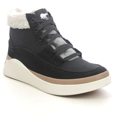 Sorel Outnabout H Tex Black Womens Winter Boots 2088201-010 in a Plain Leather in Size 4 Sorel Outnabout H Tex Black Womens Winter Boots 2088201-010 in a Plain Leather in Size 4