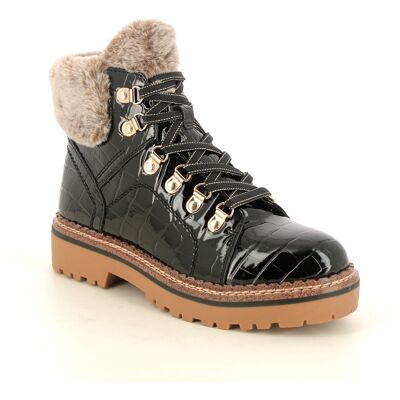 Tamaris Adalena Hiker Black croc Womens Winter Boots 26264-43-028 in a Plain Textile and Synthetic in Size 39 Tamaris Adalena Hiker Black croc Womens Winter Boots 26264-43-028 in a Plain Textile and Synthetic in Size 39