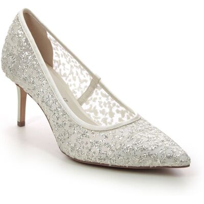 Tamaris Juliane 70 Ivory Womens High Heels 22443-20-434 in a Plain Textile in Size 38 Tamaris Juliane 70 Ivory Womens High Heels 22443-20-434 in a Plain Textile in Size 38