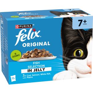 Felix Senior Original Pouches - Saver Pack: Fish Selection (24 x 85g) Felix Senior Original Pouches - Saver Pack: Fish Selection (24 x 85g)