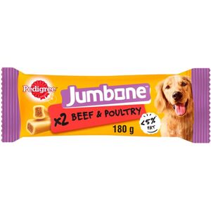 PEDIGREE® JUMBONE™ Adult Medium Dog Treat Beef & Poultry 2 Chews 180g - Saver Pack: 12 x 180g (24 Snacks) PEDIGREE® JUMBONE™ Adult Medium Dog Treat Beef & Poultry 2 Chews 180g - Saver Pack: 12 x 180g (24 Snacks)