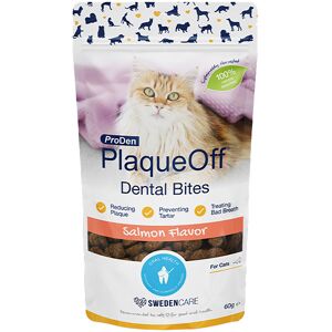 ProDen PlaqueOff Dental Bites for Cats - Salmon (60g) ProDen PlaqueOff Dental Bites for Cats - Salmon (60g)
