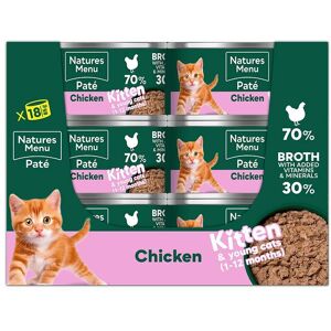 Natures Menu Original Cans Kitten - Chicken - 18 x 85g Natures Menu Original Cans Kitten - Chicken - 18 x 85g