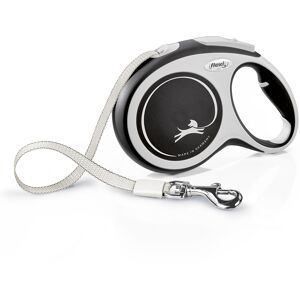 Flexi New Comfort Tape Lead Large - 8m - Black Flexi New Comfort Tape Lead Large - 8m - Black
