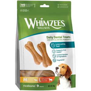 Whimzees by Wellness Ricebones - Size M/L: for medium and large dogs (12 - 27 kg, 9 Snacks) Whimzees by Wellness Ricebones - Size M/L: for medium and large dogs (12 - 27 kg, 9 Snacks)