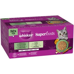 Whiskas 1+ Superfoods Mixed Selection in Jelly - 50 x 50g Whiskas 1+ Superfoods Mixed Selection in Jelly - 50 x 50g