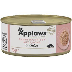 Applaws Adult Cat Cans in Jelly 70g - Tuna Fillet with Salmon (6 x 70g) Applaws Adult Cat Cans in Jelly 70g - Tuna Fillet with Salmon (6 x 70g)