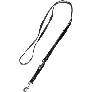 Heim Black Leather Dog Lead - Adjustable 3 Lengths - German Quality Heim Black Leather Dog Lead - Adjustable 3 Lengths - German Quality