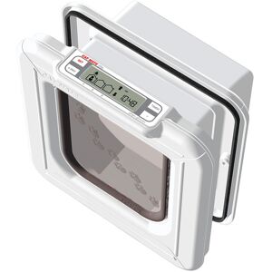 Cat Mate Elite Microchip Cat Flap with Timer Control - White Cat Flap Cat Mate Elite Microchip Cat Flap with Timer Control - White Cat Flap
