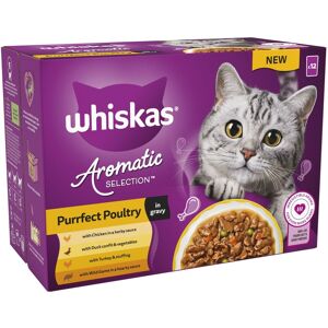 Whiskas 1+ Aromatic Selection Poultry in Gravy - Saver Pack: 24 x 85g Whiskas 1+ Aromatic Selection Poultry in Gravy - Saver Pack: 24 x 85g