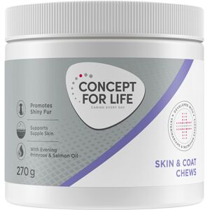Concept for Life Skin & Coat Supplements Chews - 2x270g - Supps for Dogs Concept for Life Skin & Coat Supplements Chews - 2x270g - Supps for Dogs