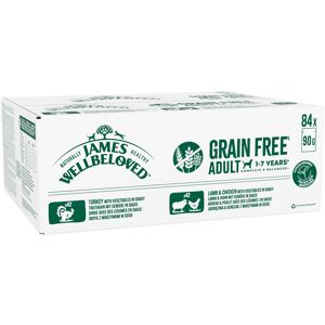 James Wellbeloved Adult Hypoallergenic Grain Free Pouches - Mixed Selection in Gravy - 84 x 90g James Wellbeloved Adult Hypoallergenic Grain Free Pouches - Mixed Selection in Gravy - 84 x 90g