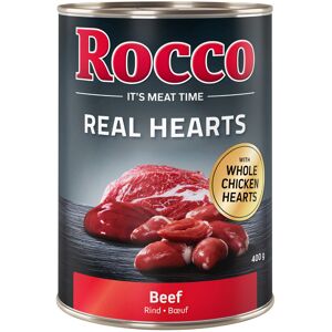 Rocco Real Hearts 6 x 400g - Beef with whole Chicken Hearts Rocco Real Hearts 6 x 400g - Beef with whole Chicken Hearts