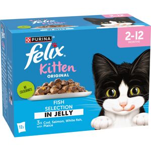 Felix Kitten Original Pouches - Saver Pack: Fish Selection (24 x 85g) Felix Kitten Original Pouches - Saver Pack: Fish Selection (24 x 85g)
