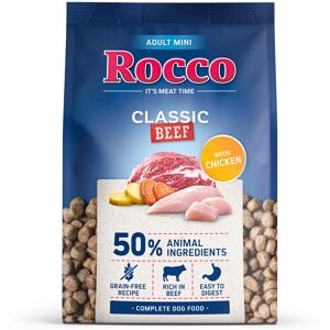 Rocco Adult Mini Classic Beef with Chicken - Economy Pack: 6 x 1kg Rocco Adult Mini Classic Beef with Chicken - Economy Pack: 6 x 1kg