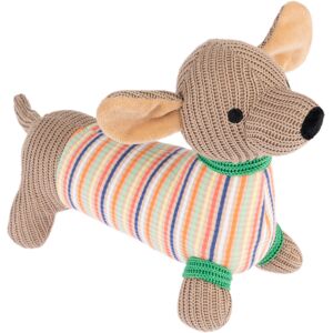 TIAKI Dachshund Cooper Dog Toy - Soft, squeaky, washable TIAKI Dachshund Cooper Dog Toy - Soft, squeaky, washable