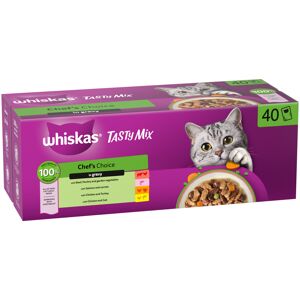 Whiskas 1+ Tasty Mix Chef's Choice in Gravy - 40 x 85g Whiskas 1+ Tasty Mix Chef's Choice in Gravy - 40 x 85g